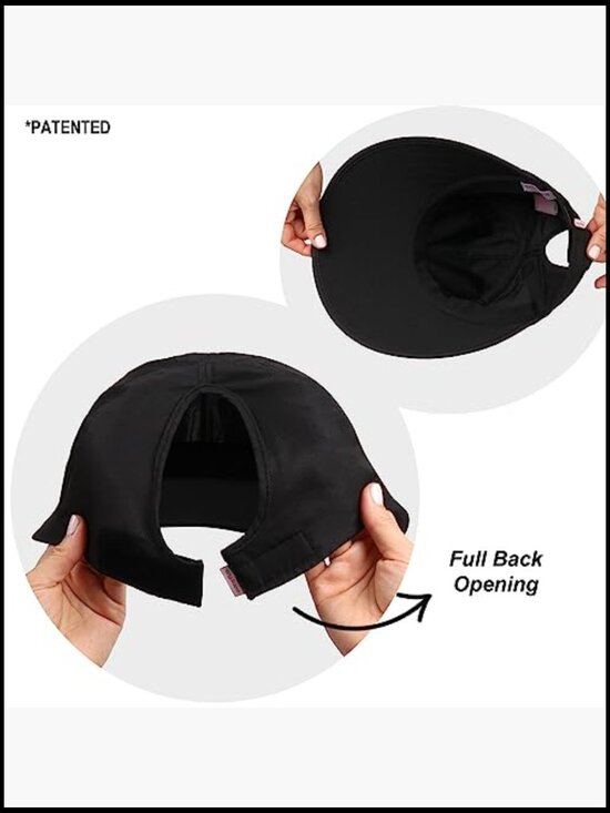 Wide Brim Sun Hat UPF 50 Adjustable Ponytail Opening Lightweight Polyester main image 6